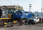 FSR 3832 and other units rest in the Fort Smith RR Engine Facility 
